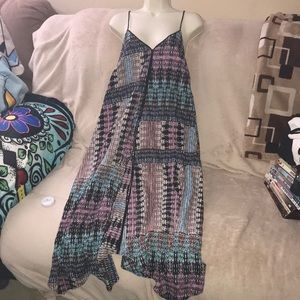 AKEMI + KIN small multi colored maxi dress adjustable 💕